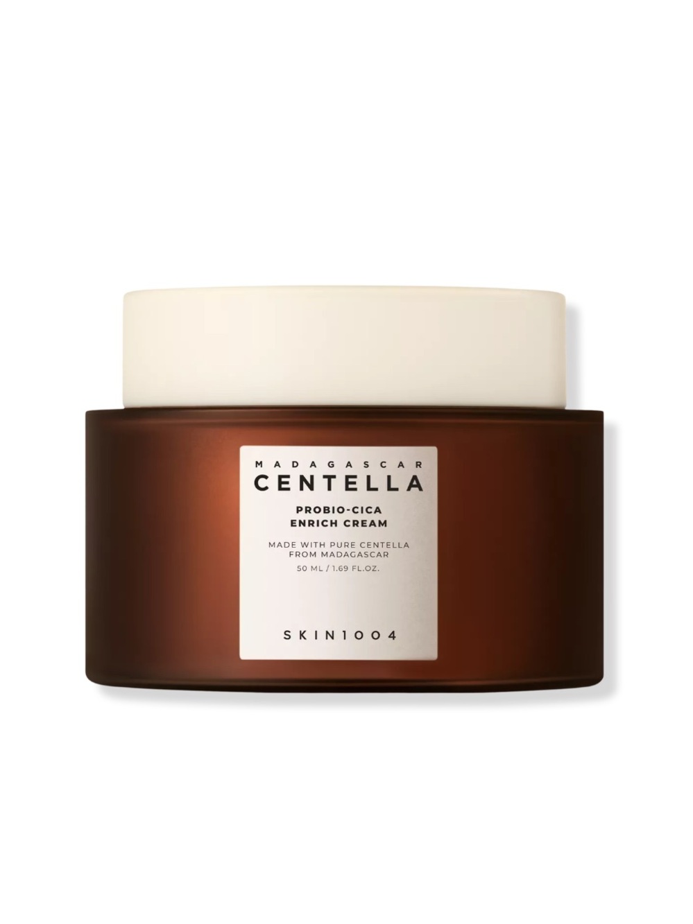 Skin1004 Madagascar Centella Probio-Cica Enrich Cream - Brown & Cream